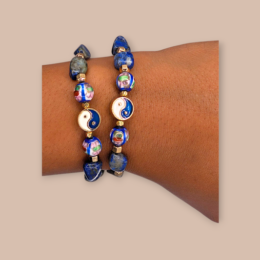 Lapis Lazuli Yin Yang Bracelet
