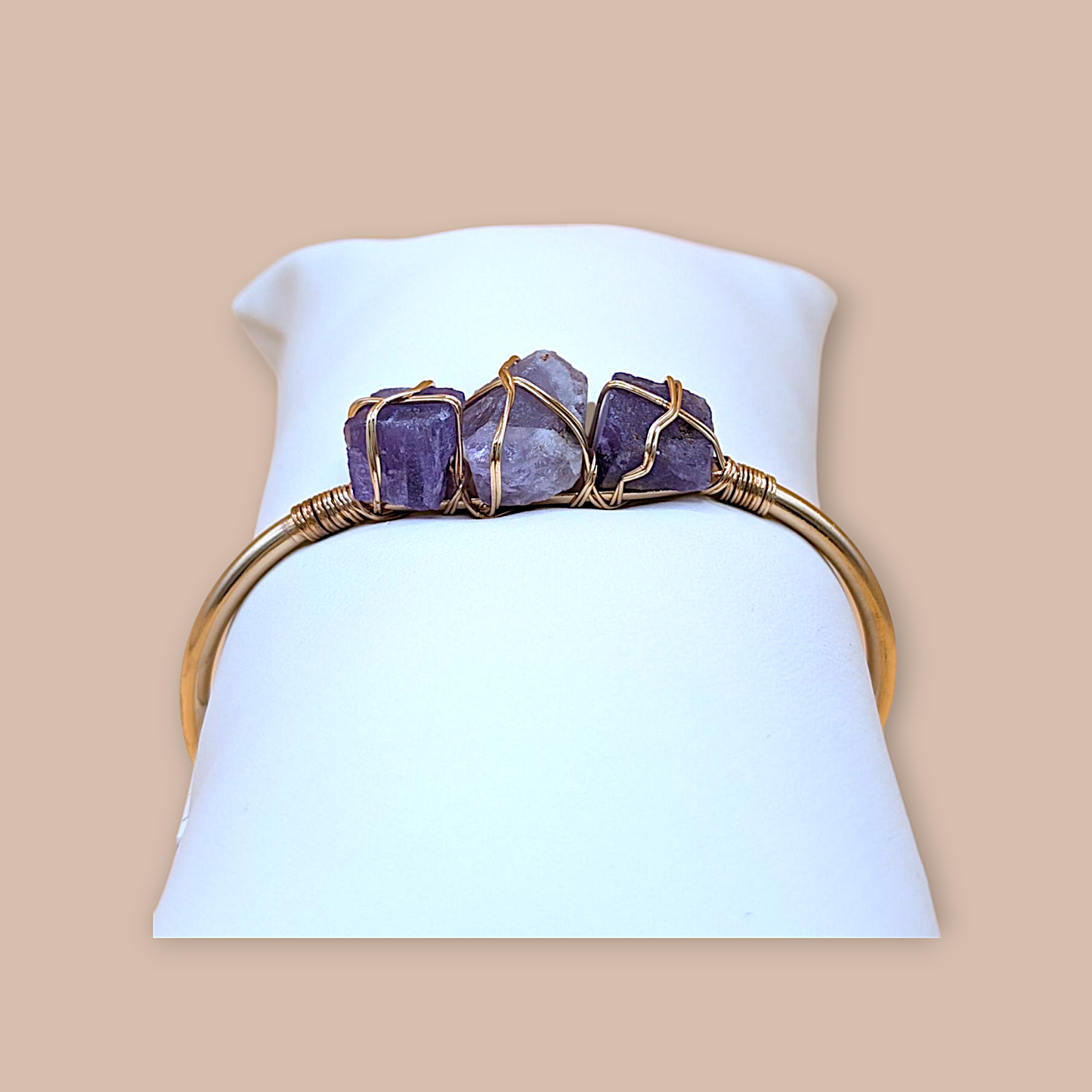 Amethyst Triple Balance Cuff