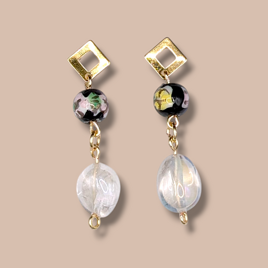 Mystic Drop – Angel Aura Quartz Earrings