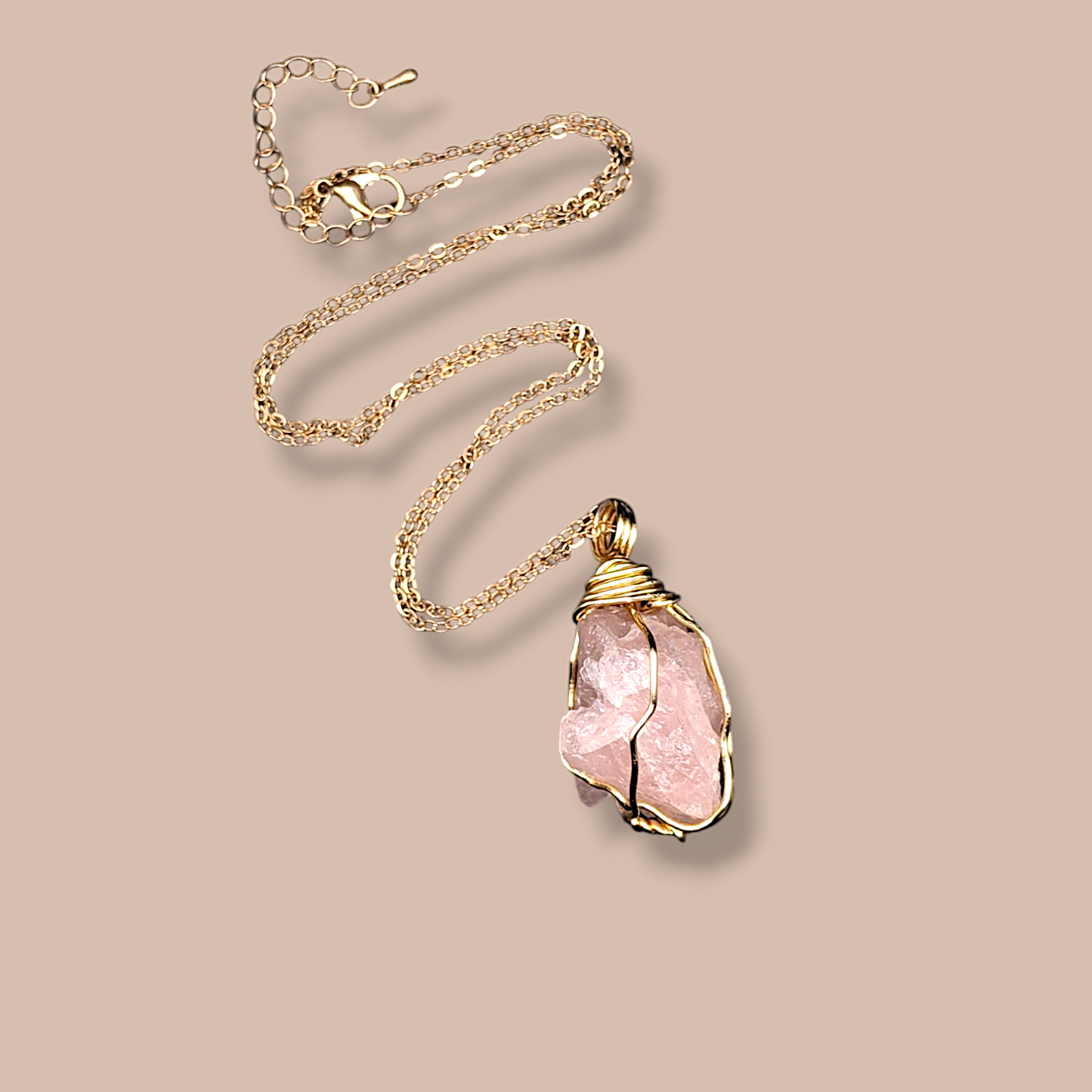 Open Heart – Rose Quartz Pendant