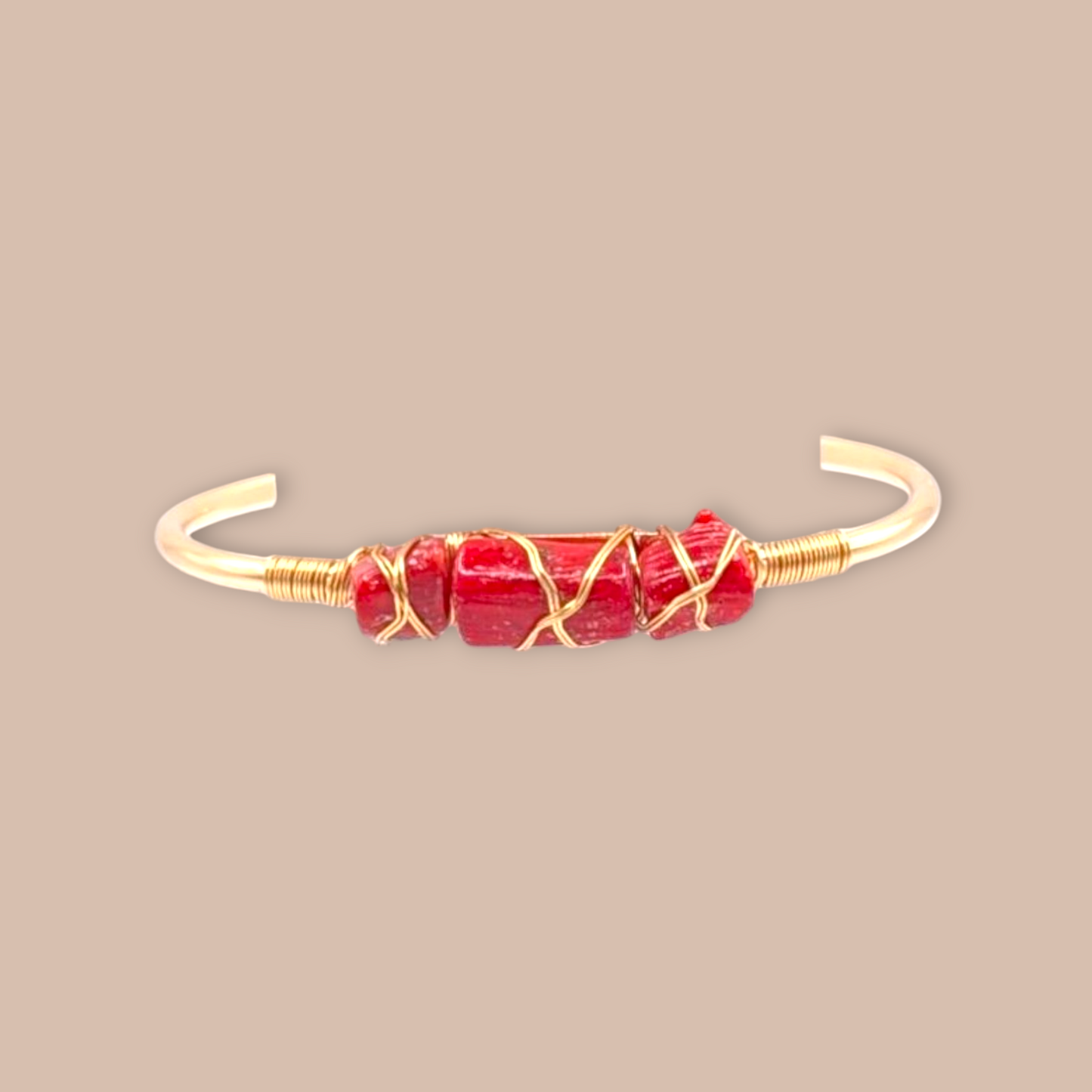 Coral Triple Balance Cuff
