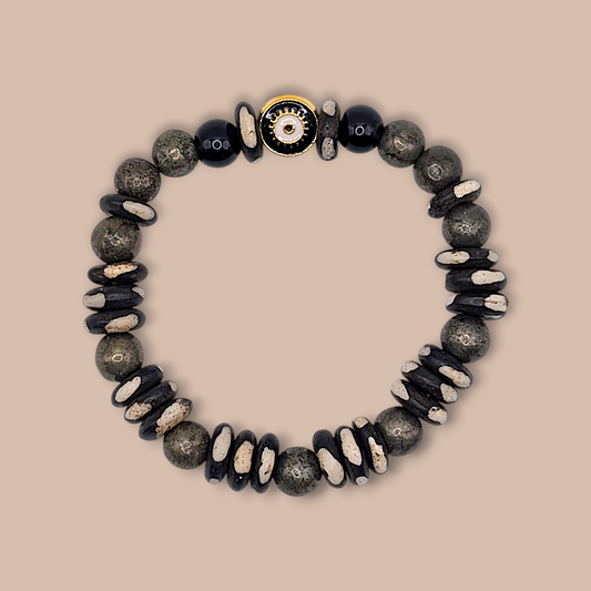 Pyrite Protection Bracelet Set