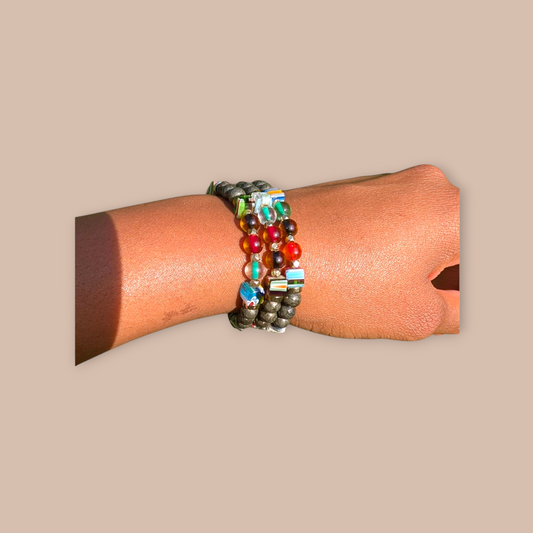 Pyrite Power Stretch Bracelet