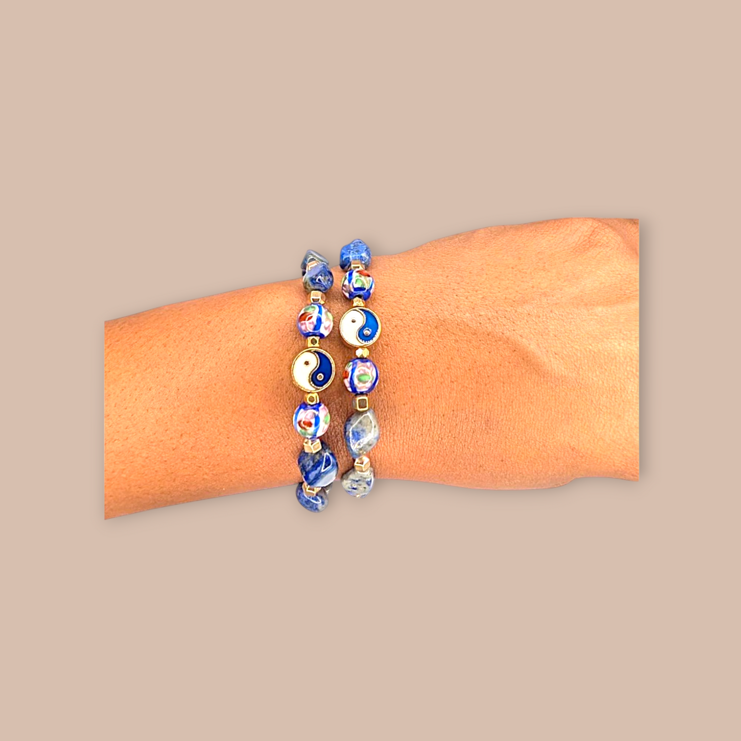 Lapis Lazuli Yin Yang Bracelet