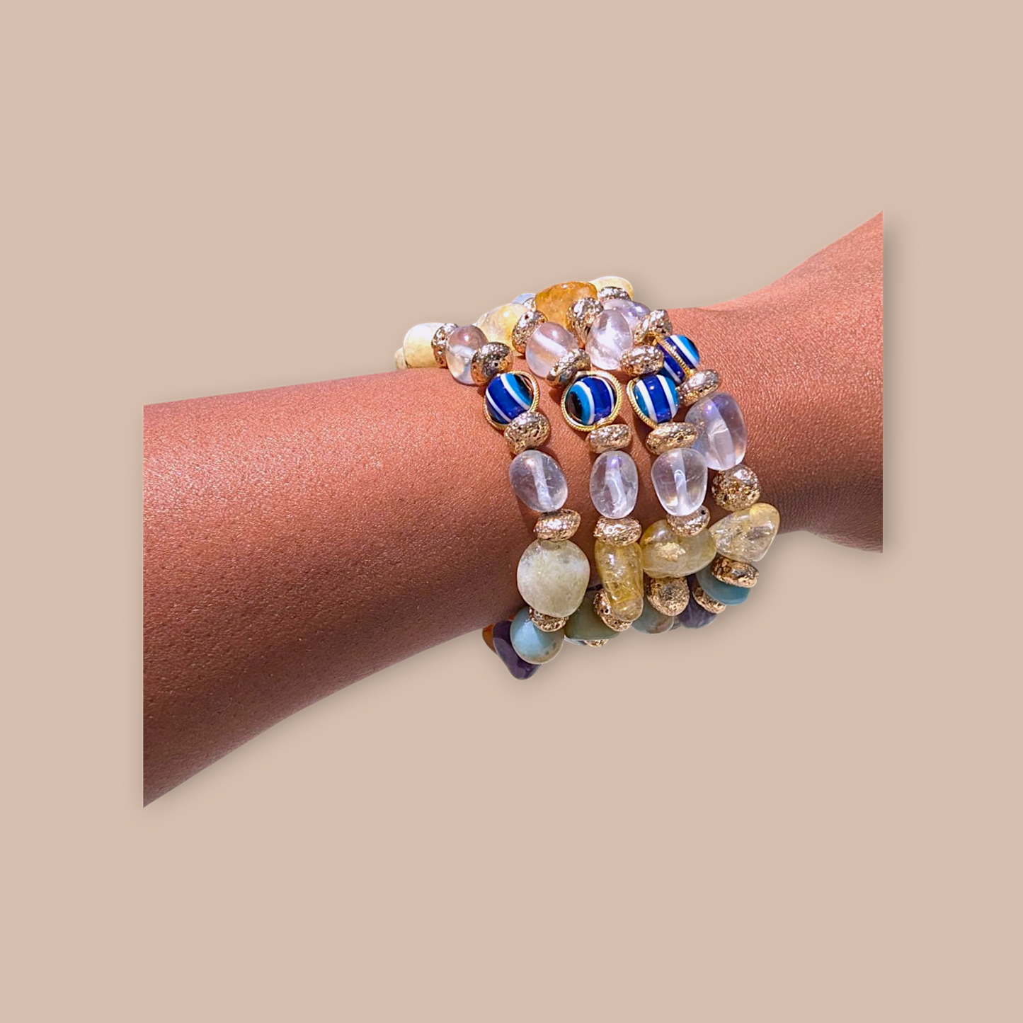 Radiant Earth Gemstone Bracelet